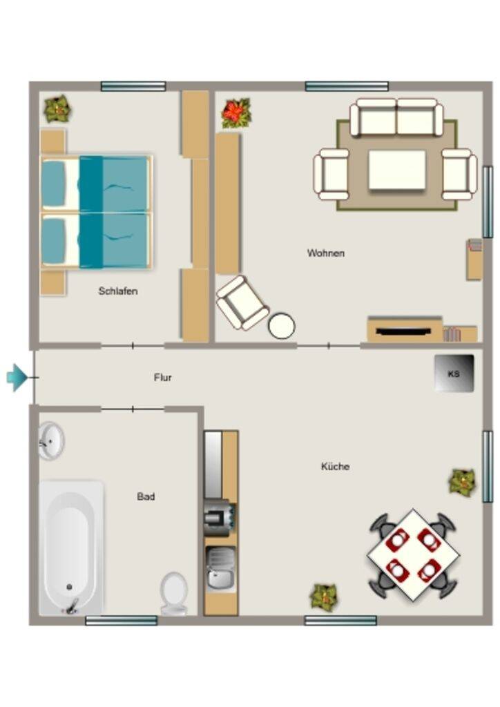 Wohnung zur Miete - Ansicht 2