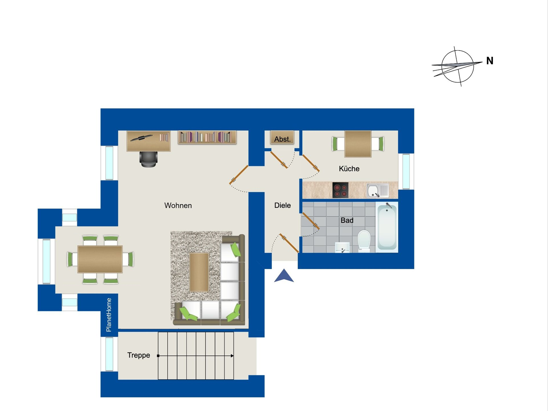 Wohnung zum Kauf 299.000 € 1 Zimmer 54 m²<br/>Wohnfläche 1.<br/>Geschoss Neustadt - Nord Köln 50668