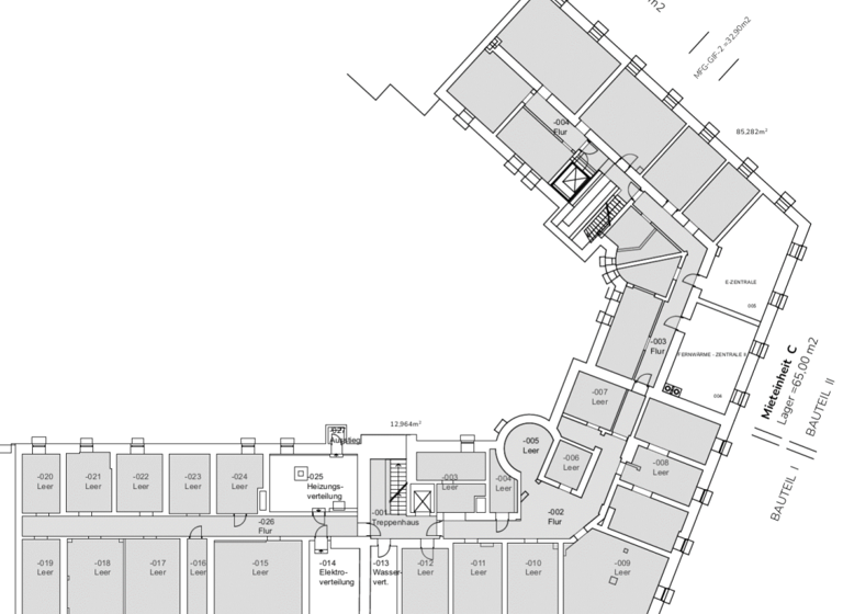 Büro zur Miete provisionsfrei 3.589 m² Bürofläche teilbar ab 260 m² Südweststadt Karlsruhe 76137