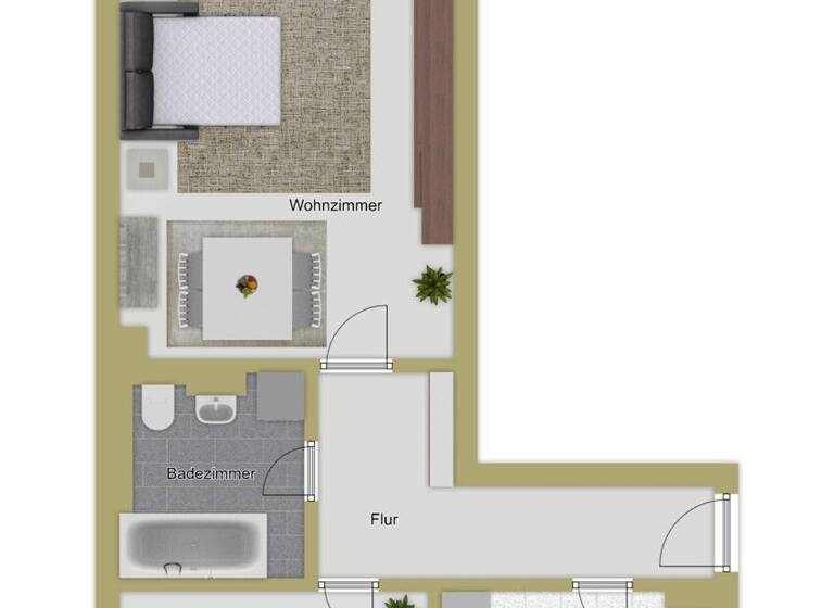 Wohnung zum Kauf 229.000 € 2 Zimmer 58 m² Stadtmitte Neu-Ulm 89231