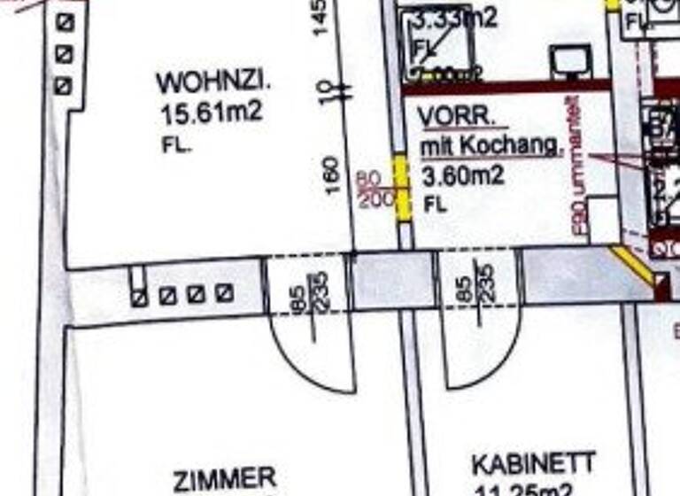 Terrassenwohnung zum Kauf 217.000 € 3 Zimmer 57,3 m² 3. Geschoss Wien 1140