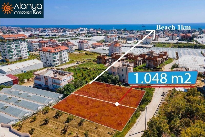 Grundstück zum Kauf provisionsfrei 690.000 € 1.048 m²<br/>Grundstück Payallar Alanya