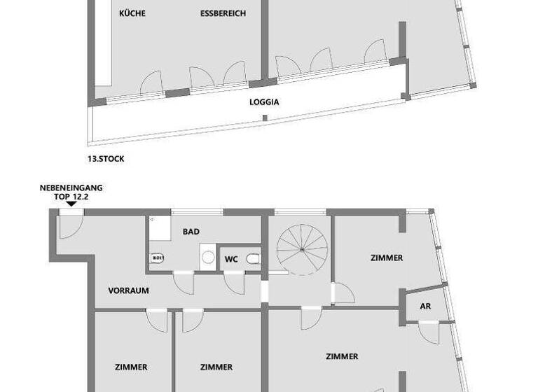 Wohnung zum Kauf 1.650.000 € 6 Zimmer 214 m² 13. Geschoss Leonard-Bernstein-Straße 82 - 1302 Wien 1220