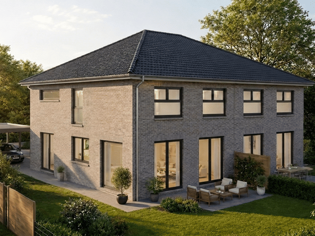 Doppelhaushälfte zum Kauf - Erstbezug 578.648 € 4 Zimmer 120 m² 412 m² Grundstück frei ab 31.10.2027 Sasel Wandsbek 22393