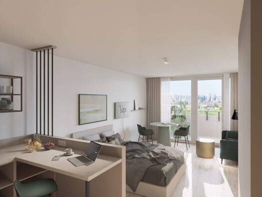 Studio zur Miete 990 € 1 Zimmer 35,9 m² Mailänder Str. 12 Sachsenhausen Frankfurt am Main 60598