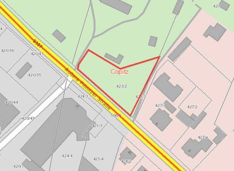Grundstück zum Kauf 149.000 € 1.429 m² Grundstück Äußere Pillnitzer Straße Pirna 01796