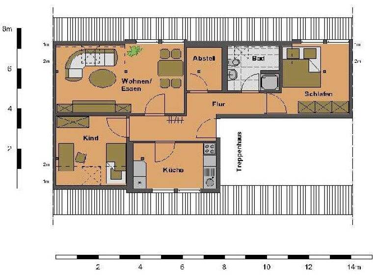 Wohnung zur Miete 330 € 3 Zimmer 66 m² 3. Geschoss frei ab 01.03.2026 Seehäuser Weg 50 Oschersleben 39387