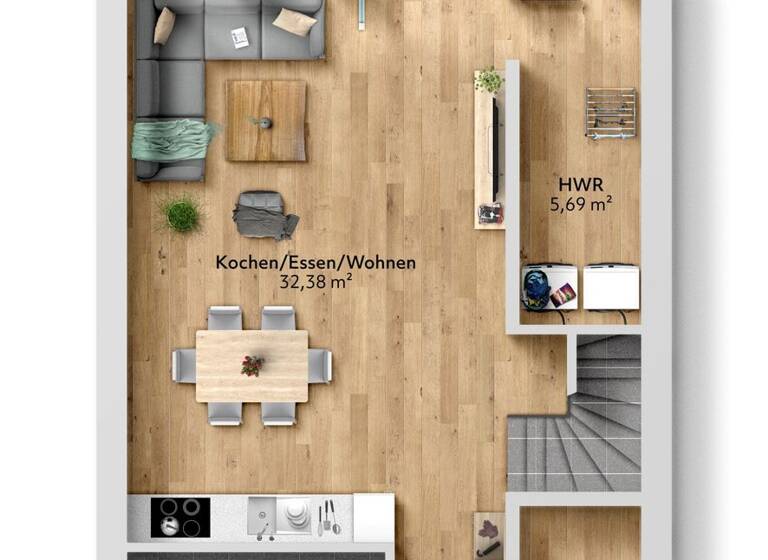 Reihenmittelhaus zum Kauf - Erstbezug 439.000 € 4 Zimmer 97,7 m² 122 m² Grundstück Quickborn 25451