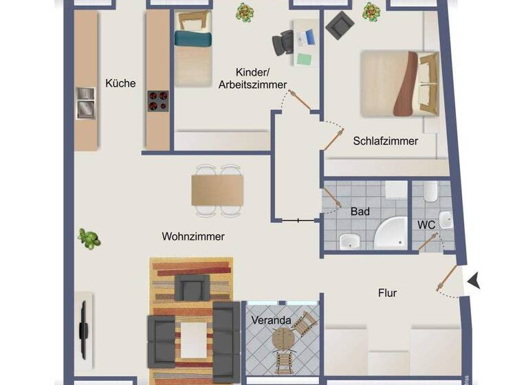 Wohnung zum Kauf 195.000 € 3 Zimmer 89 m² 3. Geschoss frei ab sofort Pirna 01796