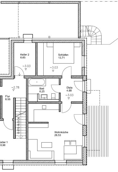 Wohnung zur Miete 710 € 2 Zimmer 59 m² UG frei ab 01.02.2025 Gartelsried Hilgertshausen-Tandern 86567