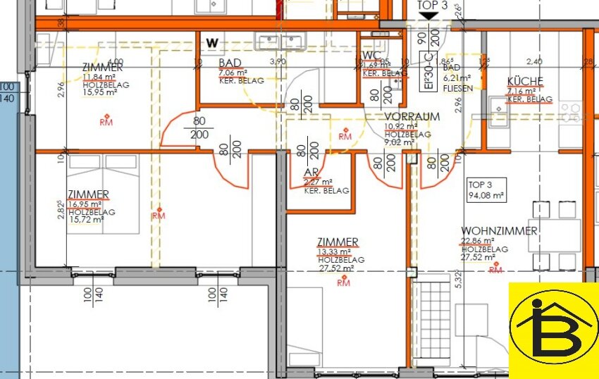 Wohnung zur Miete 1.135 € 4 Zimmer 94,1 m²<br/>Wohnfläche St. Pölten St. Pölten 3100