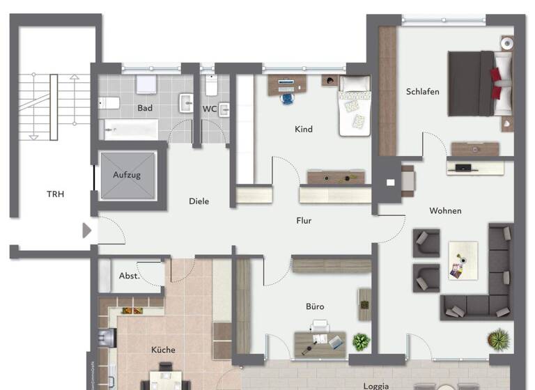 Wohnung zum Kauf 225.000 € 4 Zimmer 116 m² 2. Geschoss Rheda Rheda-Wiedenbrück 33378