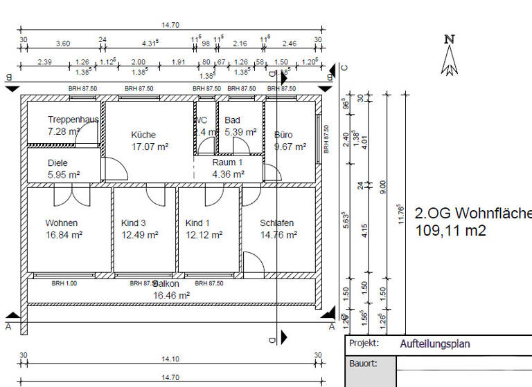 Wohnung zur Miete 1.080 € 5 Zimmer 109 m² frei ab sofort Gunzenhausen 91710