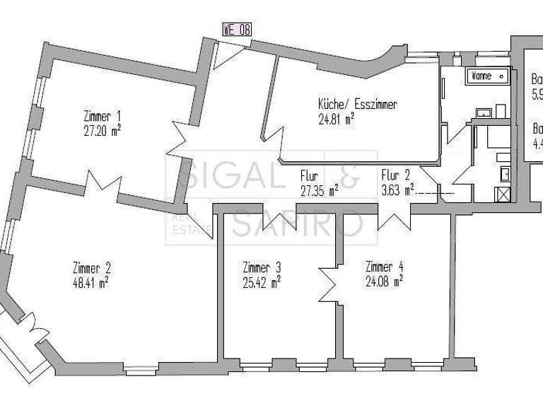 Wohnung zur Miete 4.580 € 4 Zimmer 188,4 m² 4. Geschoss Schöneberg Berlin 10781