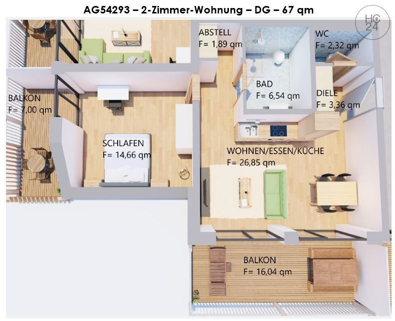 Wohnung zur Miete Wohnen auf Zeit 1.420 € 2 Zimmer 67 m²<br/>Wohnfläche ab sofort<br/>Verfügbarkeit Kaufbeuren Kaufbeuren 87600