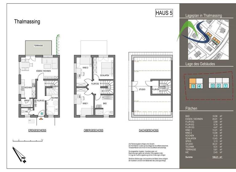 Doppelhaushälfte zum Kauf 779.000 € 5 Zimmer 146 m² 289 m² Grundstück Thalmassing 93107