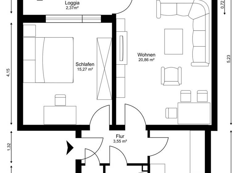 Wohnung zum Kauf 129.000 € 2 Zimmer 55,3 m² 1. Geschoss Elmshorn 25335