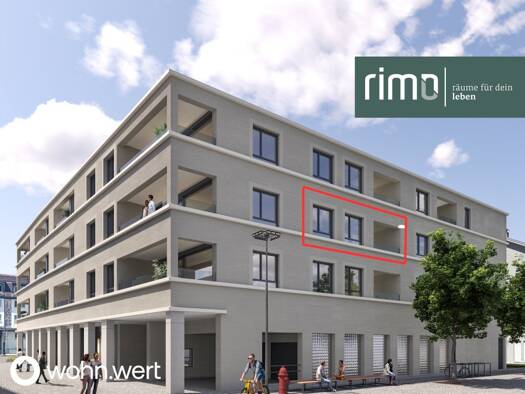 Terrassenwohnung zur Miete - Erstbezug 908 € 2 Zimmer 51,5 m² 2. Geschoss Wichnergasse 1a Feldkirch 6800