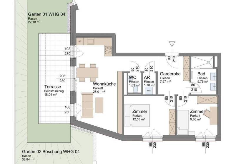 Wohnung zum Kauf - Erstbezug 598.000 € 3 Zimmer 67,1 m² Altmünster 4813