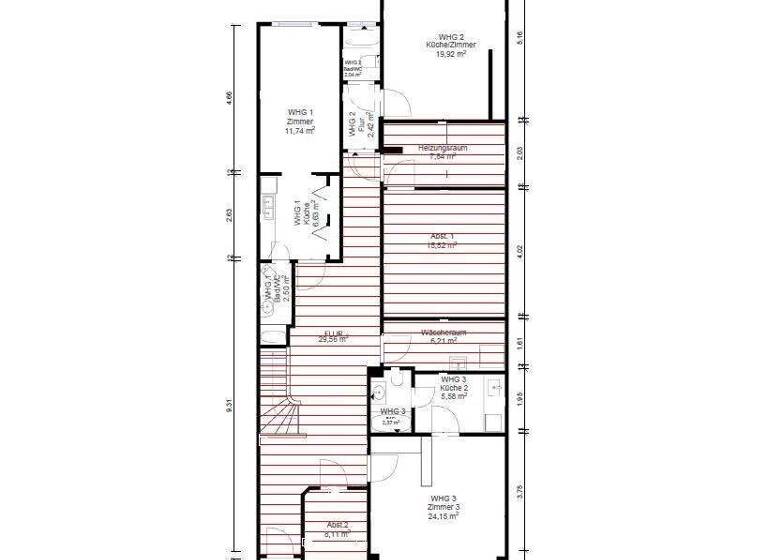Mehrfamilienhaus zum Kauf 995.000 € 12 Zimmer 383 m² 365 m² Grundstück Gete Bremen 28211