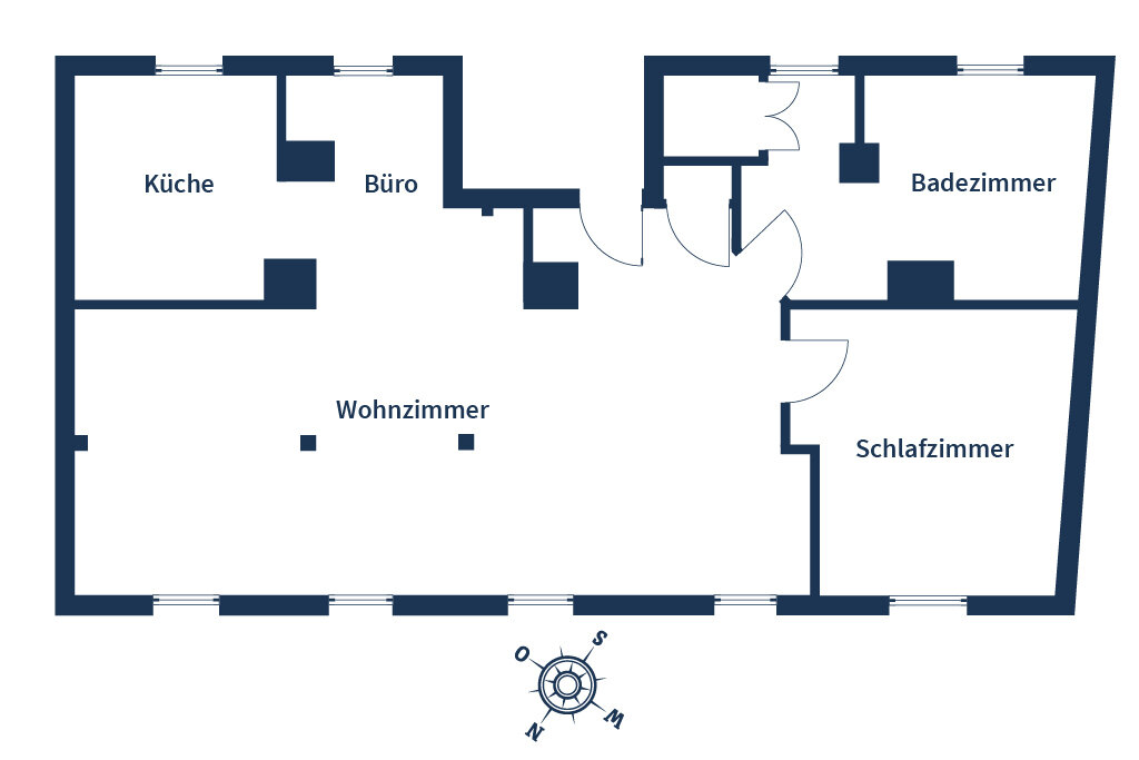 Wohnung zum Kauf 199.000 € 2 Zimmer 74 m²<br/>Wohnfläche 5.<br/>Geschoss Südstadt 50 Fürth 90763