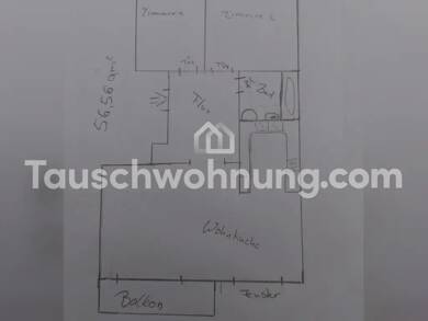 Wohnung zur Miete Tauschwohnung 450 € 3 Zimmer 59 m² 2. Geschoss Niederschönhausen Berlin 13156