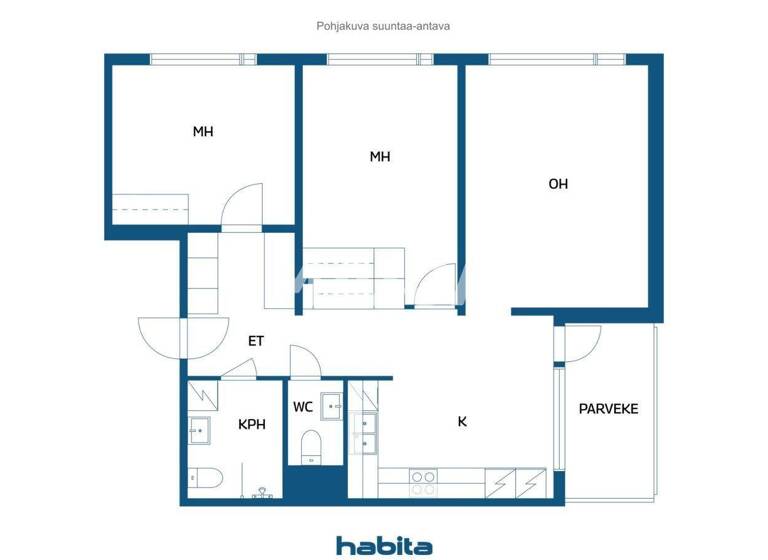 Studio zum Kauf 128.000 € 3 Zimmer 73 m² 3. Geschoss Piiparinpolku 15 Turku 20360