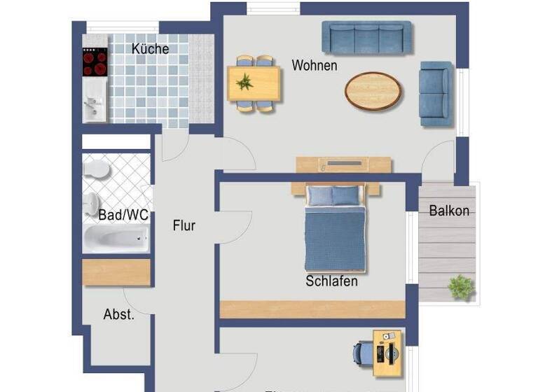 Wohnung zum Kauf provisionsfrei 316.000 € 3 Zimmer 82,2 m² 2. Geschoss Krokodilweg 40 Bergheim Stuttgart 70499