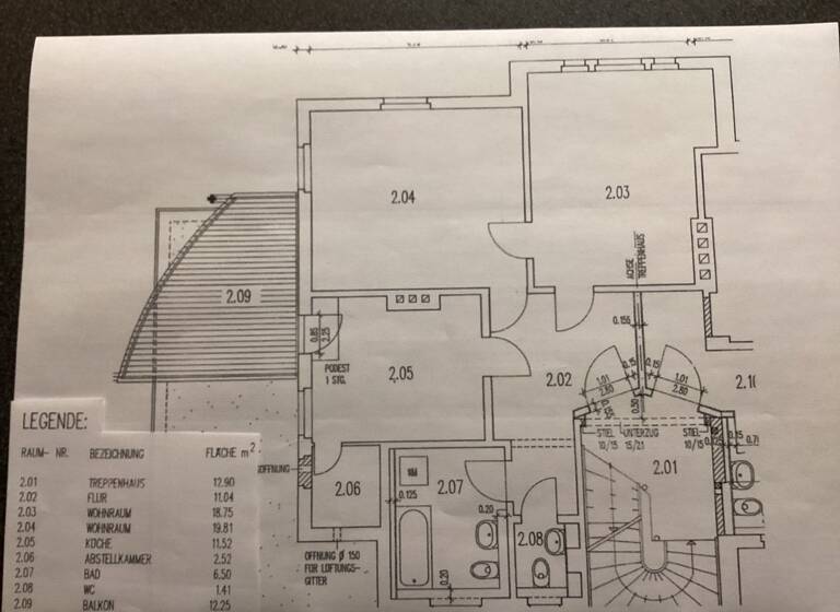 Wohnung zur Miete 738 € 2 Zimmer 76,9 m² Geschoss 2/3 frei ab sofort Steinbrückenweg 7 Oberweimar Weimar 99425