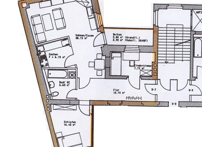 Wohnung zur Miete 480 € 3 Zimmer 80 m² 1. Geschoss frei ab sofort Luisenstr. 20 Innenstadt Görlitz 02826