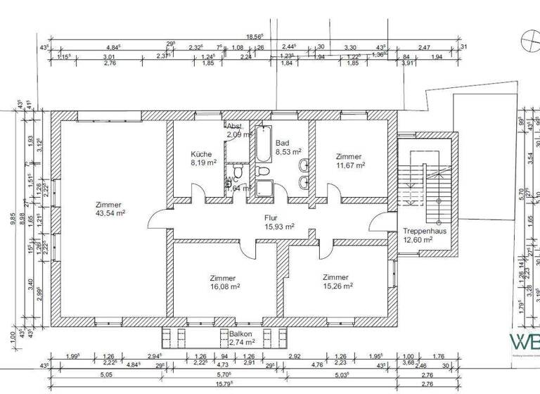 Wohnung zum Kauf 487.500 € 4 Zimmer 125 m² Innenstadt Braunschweig 38100