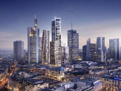 Wohnung zur Miete - Erstbezug 3.200 € 2 Zimmer 86 m² 8. Geschoss Innenstadt Frankfurt am Main 60313
