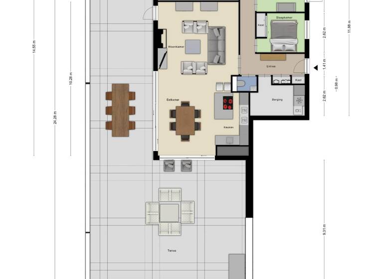 Penthouse zum Kauf 875.000 € 5 Zimmer 131 m²<br/>Wohnfläche 3.<br/>Geschoss westdam 1 r 3 steenbergen 4651 BE