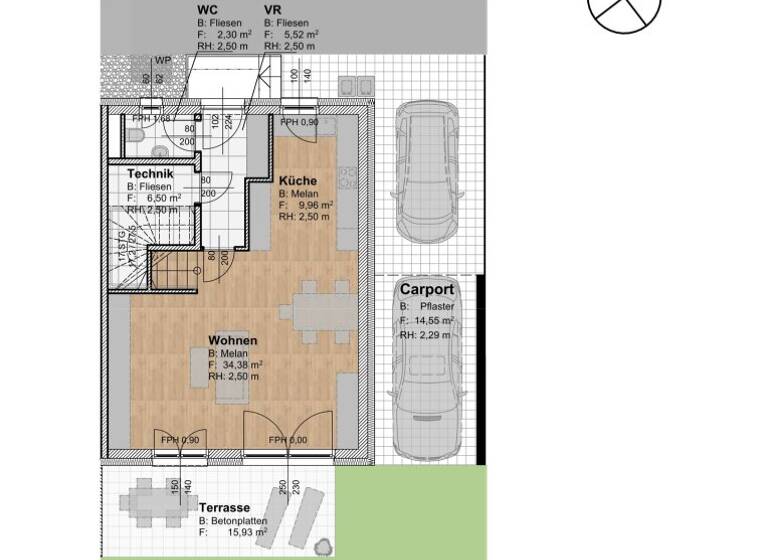 Doppelhaushälfte zur Miete 1.266 € 5 Zimmer 144 m² Ebenfurth 2490