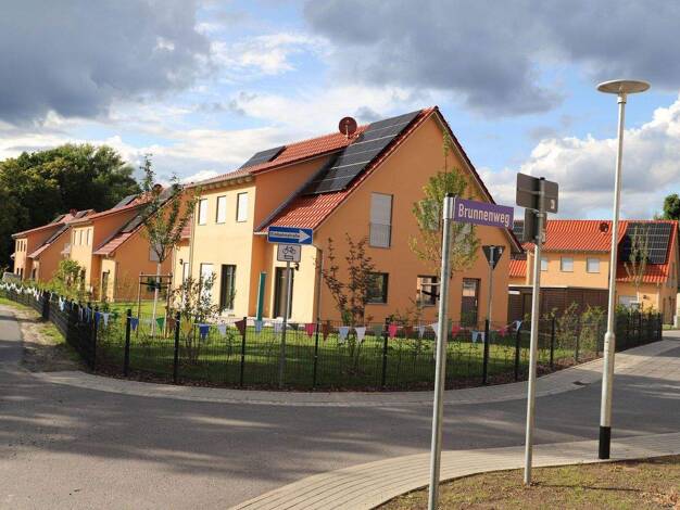 Mehrfamilienhaus zur Miete - Erstbezug 1.534 € 4,5 Zimmer 112 m² 200 m² Grundstück Brunnenweg 2A Cunnersdorf Kamenz OT Cunnersdorf 01917