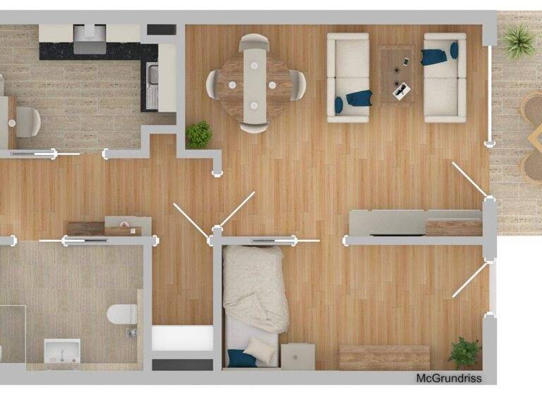 Wohnung zur Miete 580 € 2 Zimmer 58,5 m² EG Grafenau 94481