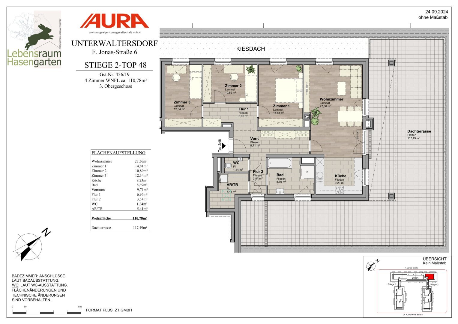 Wohnung zum Kauf 459.900 € 4 Zimmer 110,8 m²<br/>Wohnfläche Unterwaltersdorf 2442