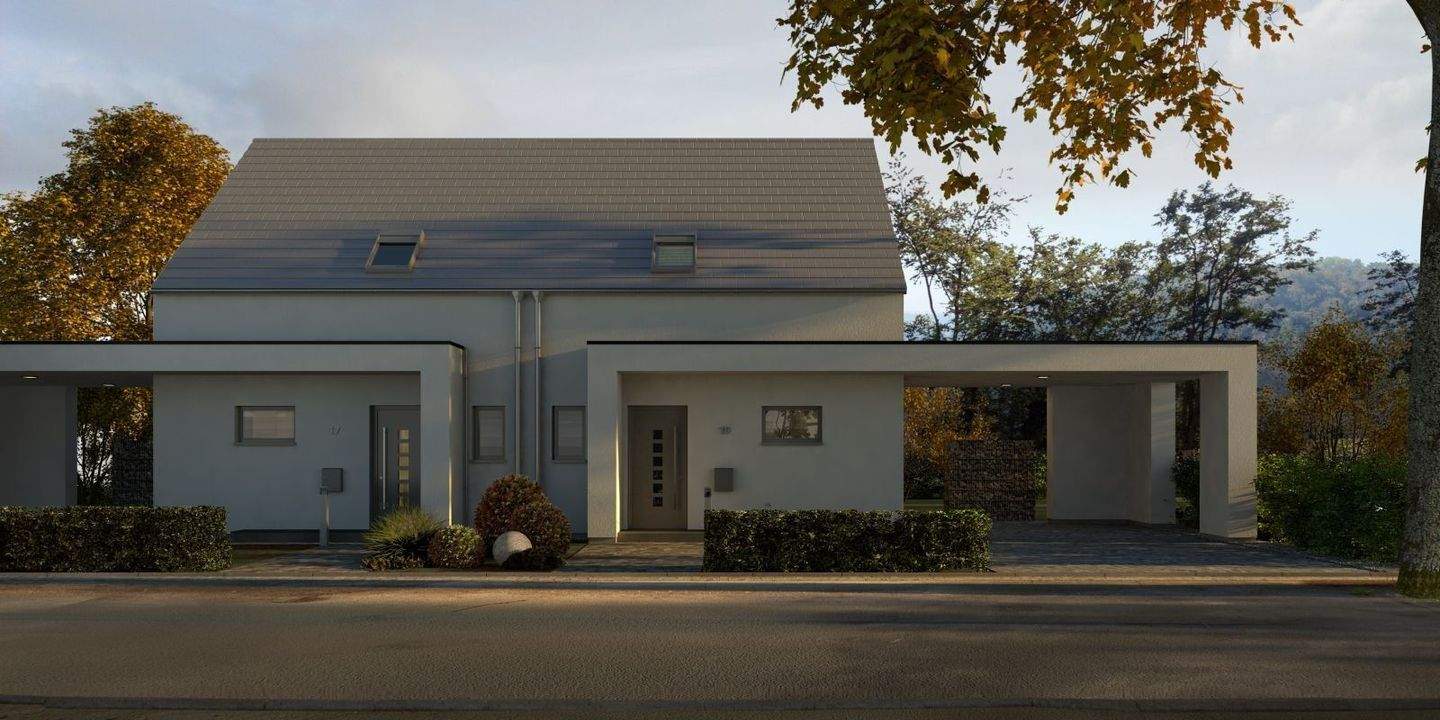 Immobilie in Bischweier - Double 10 inkl. Grundstück - Modernes Doppelhaus mit großzügigem Raumkonzept und flexibler Nutzung - Bild 1