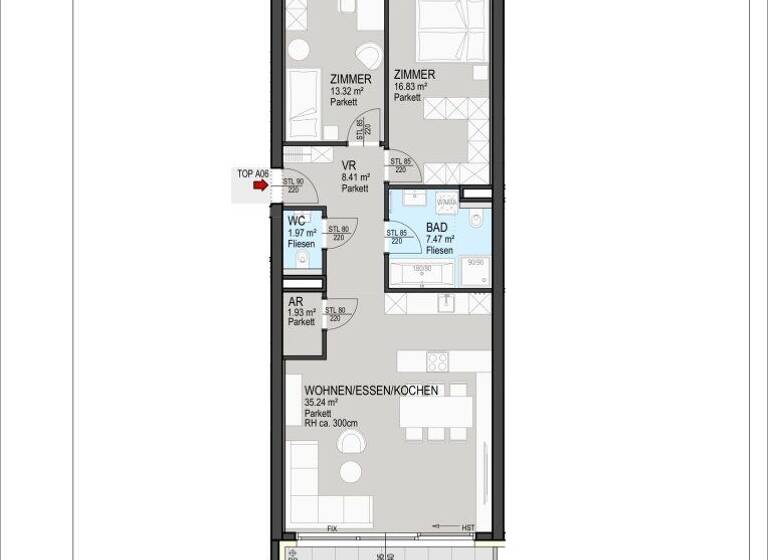 Wohnung zum Kauf - Erstbezug provisionsfrei 640.000 € 3 Zimmer 85,2 m² Peter-Pirkham-Weg St. Martin Klagenfurt am Wörthersee 9020