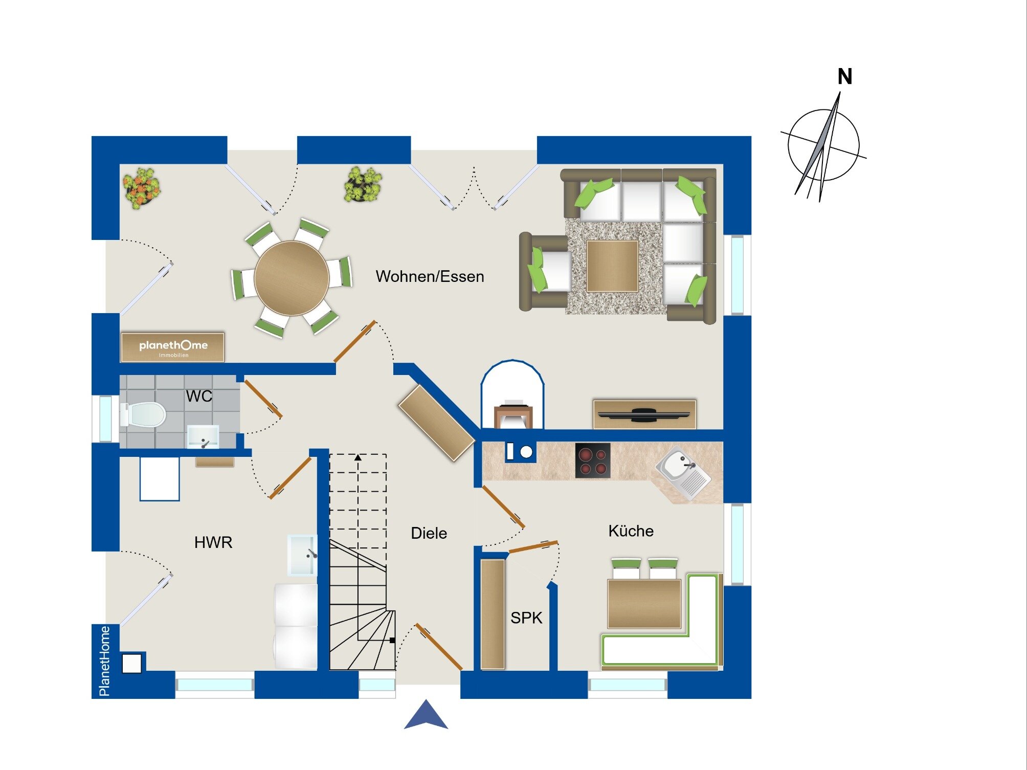 Einfamilienhaus zum Kauf 349.000 € 5 Zimmer 123,1 m²<br/>Wohnfläche 826 m²<br/>Grundstück Voigtholz-Ahlemissen Edemissen 31234