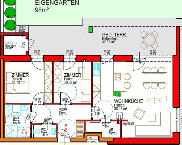 Wohnung zum Kauf 370.000 € 3 Zimmer 79,5 m²<br/>Wohnfläche Amstetten 3300