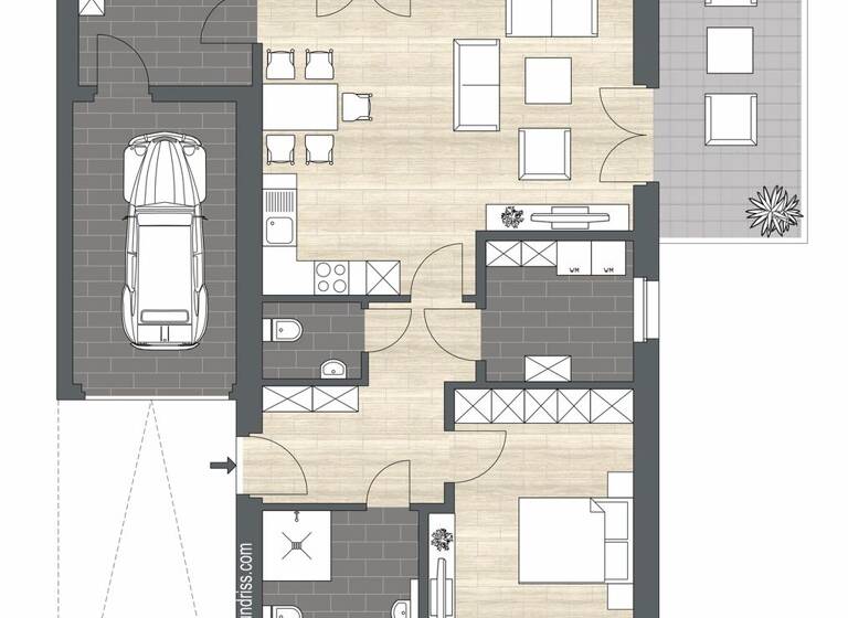 Bungalow zum Kauf 426.155 € 3 Zimmer 88,6 m² 309 m² Grundstück Unterbruch Heinsberg / Unterbruch 52525