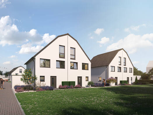 Doppelhaushälfte zum Kauf - Erstbezug provisionsfrei 499.990 € 4 Zimmer 128 m² 228 m² Grundstück Wilhelm-Kreutz-Straße Römerberg 67354