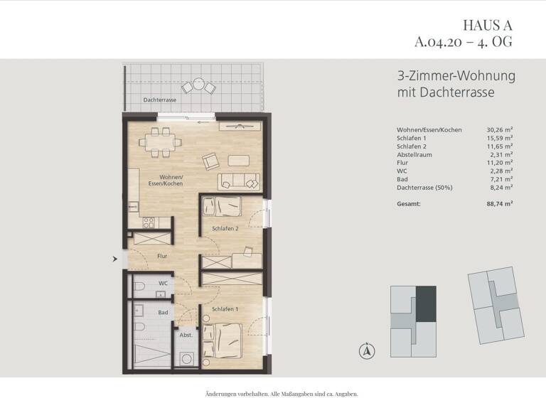 Penthouse zum Kauf 461.448 € 3 Zimmer 88 m²<br/>Wohnfläche 4.<br/>Geschoss Waldshut Waldshut 79761