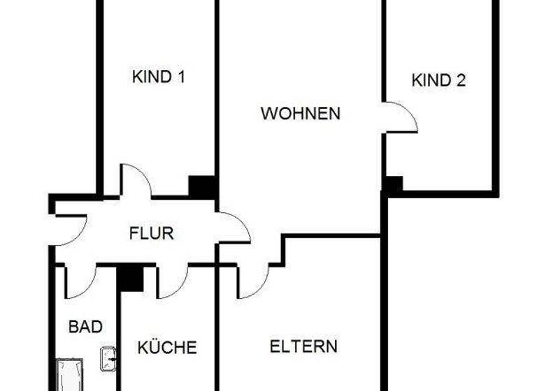 Wohnung zur Miete 719 € 4 Zimmer 67,9 m² 3. Geschoss frei ab 11.04.2026 Reiherweg 16 Ilversgehofen Erfurt 99089