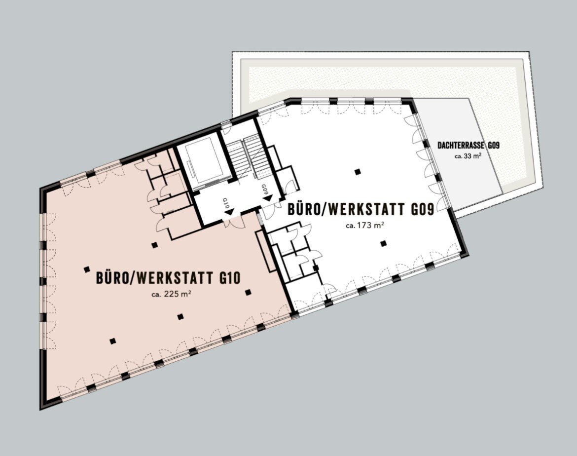 Bürofläche zur Miete 3.135 € 1 Zimmer 190 m²<br/>Bürofläche Rothenburgsort Hamburg 20539