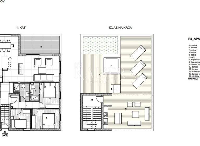 Wohnung zum Kauf 450.000 € 4 Zimmer 162 m² 2. Geschoss Ciovo, Trogir Trogir