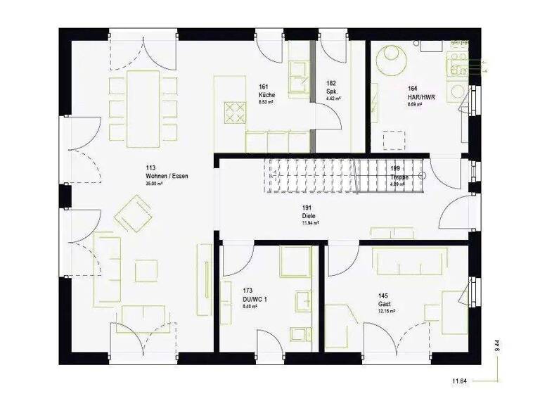 Einfamilienhaus zum Kauf provisionsfrei 317.199 € 6 Zimmer 155,9 m² 536 m² Grundstück Monschau 52156