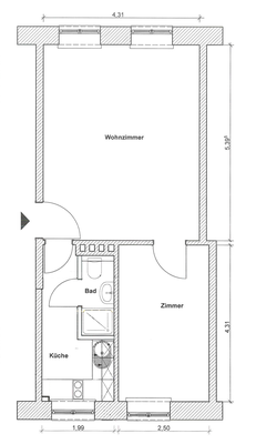 Wohnung zum Kauf provisionsfrei 120.000 € 2 Zimmer 40 m²<br/>Wohnfläche ab sofort<br/>Verfügbarkeit Julius-Ludowieg-Straße Harburg Hamburg 21073