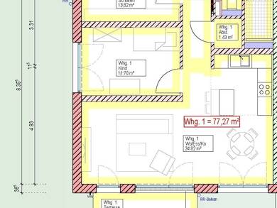 Terrassenwohnung zum Kauf - Neubau provisionsfrei 429.000 € 3 Zimmer 77 m² EG Memminger Straße  67 Vöhringen Vöhringen 89269